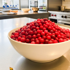 Sinocharm BRC-A produit 4 étoiles <span class=keywords><strong>rouge</strong></span> IQF usine de fruits à l'airelle norme ue 10kg en vrac airelles congelées pour tarte - Product Image 1