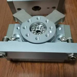   Cylindre de table rotative MSQA50L3 à double action avec anneaux tampons élastiques, rotation gauche et droite non guidée - Product Image 1