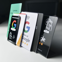 Offre Spéciale : Support de Table NFC Personnalisé pour Avis Google et Cartes Google – Carte d'Affichage pour Réseaux Sociaux