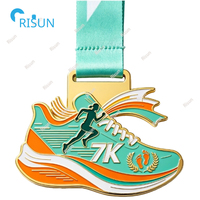 Médailles personnalisées de marathon virtuel 7K, médailles de course amusante, médailles de course à pied, médailles de finisseur, médailles personnalisées de course 7K