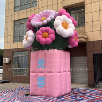Bouquet de fleurs gonflables géantes Bouquet de fleurs gonflables pour la décoration de scènes d'événements et de fêtes Publicité