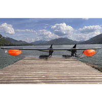 Kayak transparent de qualité commerciale en polycarbonate cristallin, canoë anti-impact pour la location d'activités aquatiques en île
