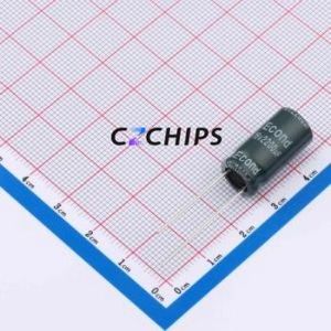 Condensador Electrolítico de Aluminio de Orificio Pasante 2200uF 16V 200GF, D10xL20mm, 2200uF 20% 16V 1.65A-100kHz - Product Image 1