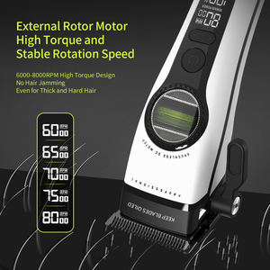 Cortadora <span class=keywords><strong>de</strong></span> <span class=keywords><strong>Pelo</strong></span> <span class=keywords><strong>Kemei</strong></span> Km-1593 con Base <span class=keywords><strong>de</strong></span> Carga y Batería <span class=keywords><strong>de</strong></span> 2500 mAh, Motor Eléctrico Externo <span class=keywords><strong>de</strong></span> 5 Velocidades y 8000 RPM, Cuchilla <span class=keywords><strong>de</strong></span> Cerámica DLC - Product Image 5