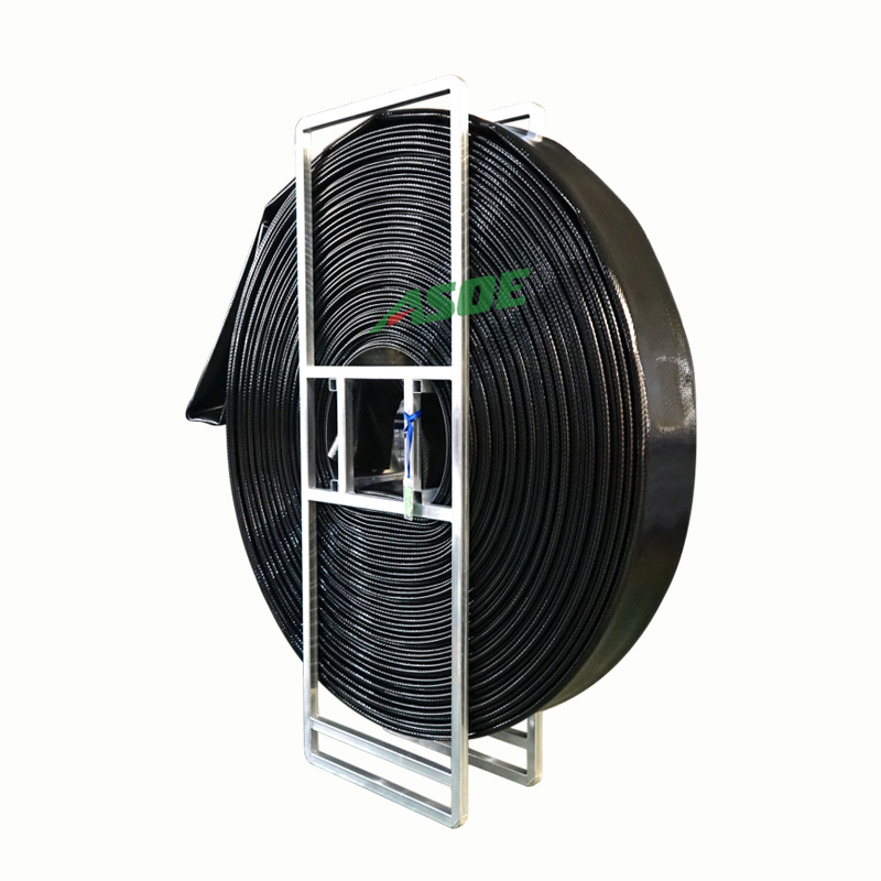 Asoe 5inch Pu Flexible Rubber Hose Pipe Mining Conveying Water Farm Irrigation Hoses