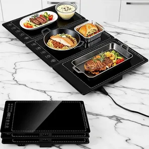 Chauffe-plats intelligent modulaire ultra-mince de 2 cm en métal, isolation de classe énergétique, maintien au chaud des plats - Product Image 1