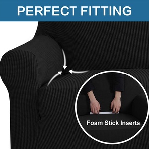 도매 스판덱스 슬리퍼 탄성 스트레치 소파 커버 스키드 저항 안락 보호자 방수 소파 커버 - Product Image 2