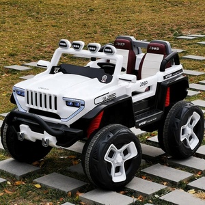 Voiture électrique pour enfants SUV de <span class=keywords><strong>police</strong></span> avec deux sièges, voiture électrique pour enfants à quatre roues, télécommande - Product Image 3