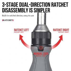 Ratcheting <b>Screwdriver</b> Set 41 In 1 With Flat Head Bits Anti Slip Handle For Home Repair Tools - Product Image 3