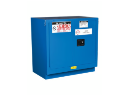 Armoire de sécurité pour produits corrosifs UFU <span class=keywords><strong>sous</strong></span> le comptoir avec 1 étagère et 2 portes, design moderne en métal pour hôpitaux et ateliers, bleu - Product Image 3