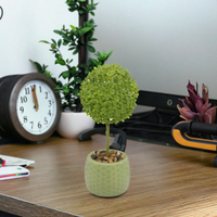 Plante Bonsaï Artificielle en Pot en Plastique – Décoration Écologique pour la Maison et le Bureau, Idéale pour Mariages et Noël