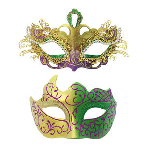 Máscara Veneciana de Plástico para <span class=keywords><strong>Halloween</strong></span>, Baile de Parejas, Fiesta de Disfraces, Media <span class=keywords><strong>Cara</strong></span>, <span class=keywords><strong>Pintada</strong></span> a Mano, para <span class=keywords><strong>Hombre</strong></span> y Mujer - Product Image 3