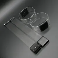 Logo personnalisé gravé manchette musique battre aimant Led clignotant lumineux Bracelet pour fournitures de fête