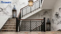 Clôture de sécurité en métal décorative pour balcon, escalier, jardin, clôture de sécurité extérieure, aluminium moderne