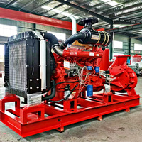 Pompe à incendie haute performance 500-3000 GPM sur châssis, double entraînement diesel et électrique, certifiée CCC
