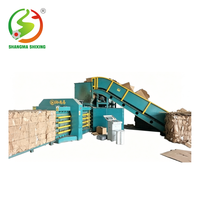 Compacteur horizontal de carton d'extérieur robuste pour le recyclage des déchets