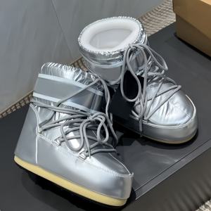 Bottes d'hiver élégantes, bottes à plateforme de haute qualité, bottes chaudes, bottes de luxe pour homme et femme, bottes de marche - Product Image 4