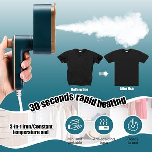 Plancha de Vapor Portátil Profesional de Titanio, Plancha de Viaje Plegable Electrónica, Mini Plancha de Vapor Personalizada para Ropa - Product Image 2