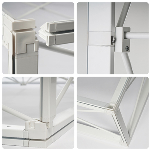 10x10 3x3 Trọng lượng nhẹ đùn khung tổ chức sự kiện backlit Led ánh sáng triển lãm thương mại hiển thị triển lãm Backlit hệ thống Backdrop Booth đứng - Product Image 4