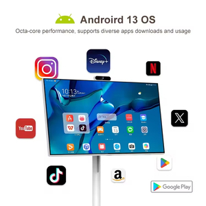 Vendita calda 27 32 pollici bianco rotabile Touch Screen 6G 128G Android LCD LED TV ricaricabile portatile Smart TV - Product Image 2