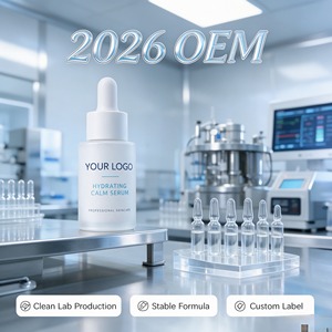 Hydrating Calm Serum Facial Skincare Essence OEM Private Label <b>Dropper</b> <b>Bottle</b> for Daily Care - Product Image 5