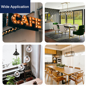 220 वी विंटेज ग्लोब बल्ब जी 60 एडिसन का नेतृत्व कर रहे फिलामेंट बल्ब पेंडेंट चंडेलियर प्रकाश गर्म सफेद साफ ग्लास ई 27 - Product Image 6