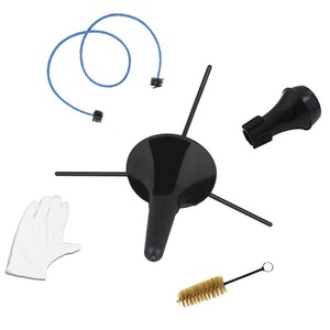 Kit de cuidado de limpieza de mantenimiento de accesorios de trompeta que incluye cepillo de válvula de soporte de trompeta cepillo de serpiente Flexible guantes silenciosos - Product Image 6