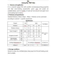 Film torsadé en PET souple anti-humidité de 0,05 à 0,4 mm pour l'isolation des haut-parleurs de montres connectées, écouteurs, téléphones portables et projecteurs