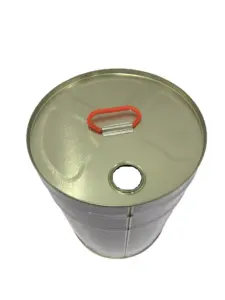 Balde de tinta de metal cilíndrico impresso personalizado 20L para líquidos químicos para a categoria de latas de metal