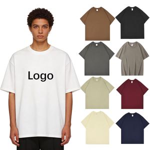 Camiseta Personalizada de Manga Corta con Cuello Redondo, Tejida, 100% Algodón, 320g, Talla Grande, para Hombre y Mujer, Transpirable, Ecológica, con Logotipo Personalizado - Product Image 1