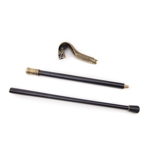 Bastone da Passeggio di Lusso Vintage in Metallo con Impugnatura a Serpente del Faraone Egiziano in Bronzo, Canna Staccabile per Passeggiate Quotidiane all'Aperto, Pronto per la Spedizione - Product Image 5