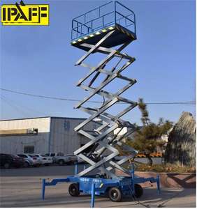 500kg 300kg 1ton 2 toneladas Elevador de tijera vertical Plataforma de elevación hidráulica eléctrica Elevador de hombre aéreo en el almacén - Product Image 3