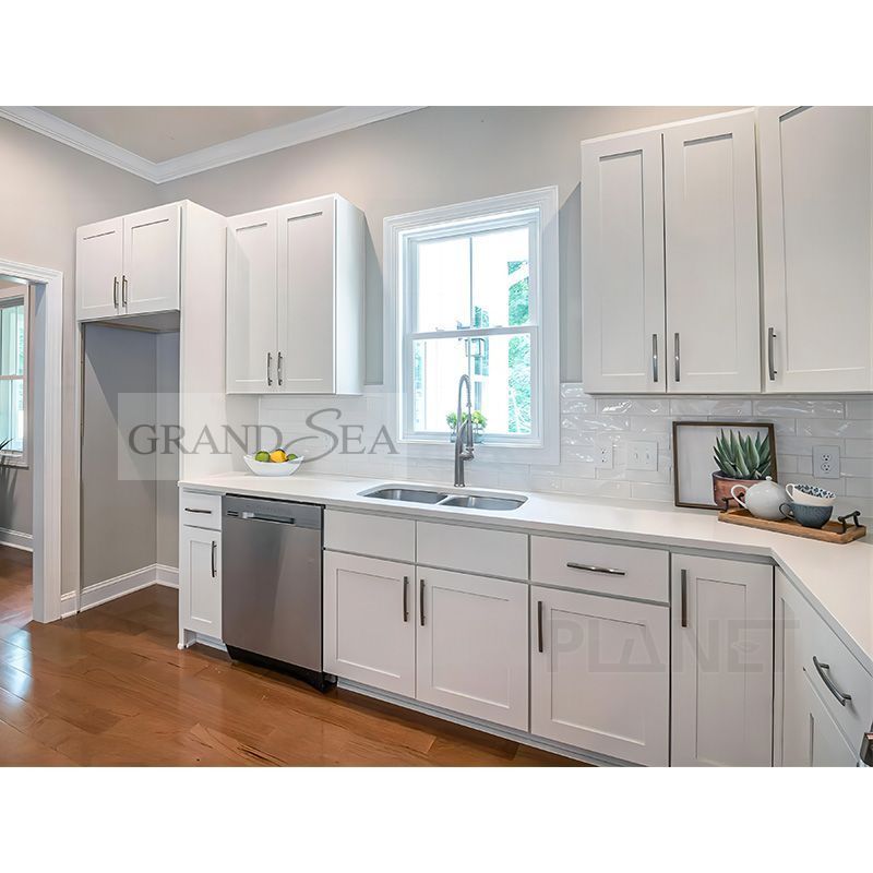 Complete Full Set White Kitchen Cabinets