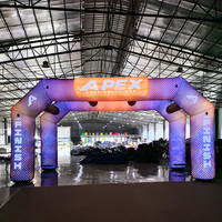 Arche gonflable sur mesure avec éclairage LED, arche gonflable hermétique pour festivals, événements commerciaux, publicité d'accueil
