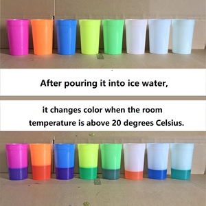 Bán buôn cá nhân Logo tùy chỉnh in bền ly nhựa màu thay đổi tâm trạng sân vận động ly - Product Image 2