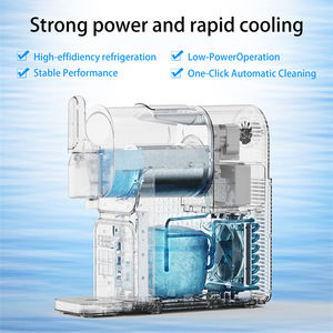 Lüks Granita Slush makinesi 220W, renkli ekran, hızlı donma, ticari dondurma dükkanı için otomatik temizleme sistemi - Product Image 2