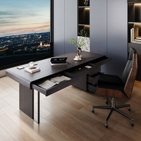 Bureau de direction moderne de luxe avec construction en bois durable, table d'ordinateur de haute qualité, nouveau style