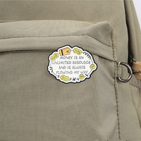 Ensemble de badges en émail Cloud Money avec slogan 'Tous les examens réussis', en alliage de zinc, pour sac à dos, veste, chapeau, revers, décoration et cadeau