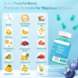 Gomitas de Colágeno de Marca Privada ODM/OEM con Vitamina C, Suplemento de Péptidos de Colágeno Hidrolizado para el Apoyo de una Piel Saludable - Product Image 2