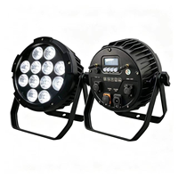 12x 18W RGBWA+UV Projecteurs LED PAR sans fil à batterie, étanches IP65, contrôle DMX, éclairage de scène pour DJ
