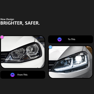 AURON 2013-2017 VW Golf 7 GTI Faro Delantero Xenón Matrix Directo de Fábrica Nuevo 12V 36W 6000 lm 6000K Ajuste Universal - Product Image 4