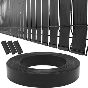 LIYUAN 4.5cm x <span class=keywords><strong>50m</strong></span> Kit PVC dur Panneau de clôture <span class=keywords><strong>rigide</strong></span> Vinyle vert avec 100 clips Bande de confidentialité en PVC Clôture d'écran - Product Image 1