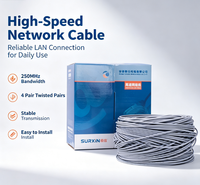 Câble réseau UTP Cat 6 de haute qualité, câble Ethernet Cat6 24AWG avec conducteur CCA pour Internet