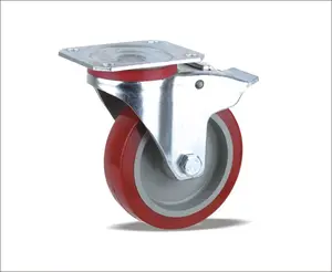 Wholesale Trolley Wheels High Quality Swivel Castor With PU Wheels Which Has High Quality