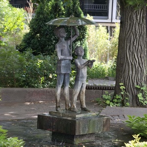 Escultura de Bronce Fundido a la Cera Perdida, Figura Humana para Jardín y <span class=keywords><strong>Plaza</strong></span>, Estatua de Bronce para Decoración de Paisajes Municipales, Villas y Parques - Product Image 3
