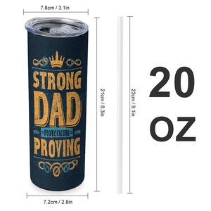 Vaso Térmico de Acero Inoxidable Strong Dad Proving de 20oz con Aislamiento al Vacío y Diseño Personalizado - Product Image 1