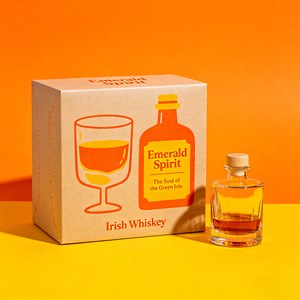Boîte pliante en carton personnalisée exquise avec dorure à chaud pour whisky <span class=keywords><strong>irlandais</strong></span> triple distillé, emballage cadeau haut de gamme - Product Image 2