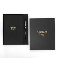 Impression personnalisée feuille d'estampage de logo en cuir PU journal quotidien hebdomadaire mensuel avec boîte et stylo