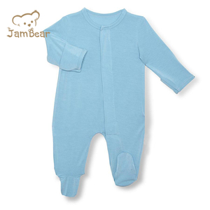 Pagliaccetto per bambini in <span class=keywords><strong>cotone</strong></span> organico per bambini Modal magnetico pagliaccetto magnetico tutina <span class=keywords><strong>pigiama</strong></span> per neonati - Product Image 4