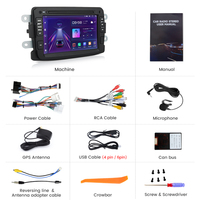 Junsun Stock Royaume-Uni Autoradio Android Auto pour Renault Dacia Duster Sandero Captur Xray Logan 2 Unité Principale Multimédia de Navigation